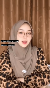 KENAN-Hijab bergo kenan instan (PED TEBAL) Size M-L Matt Jersey Bergo Kerudung Nyaman