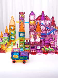 ของเล่นแผ่นแม่เหล็กคริสตัล Building Block Colorful (BWJ095) มีจำนวนหลายชิ้นให้เลือก เหมาะสำหรับเด็กอายุ 3 ปีขึ้นไป