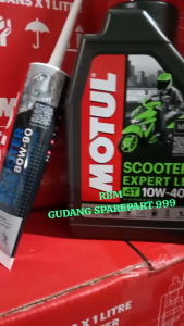 PAKET OLI MOTUL SCOOTER EXPERT LE + GARDAN MOTUL ORIGINAL MOTUL (2 VARIAN O8L &1L)