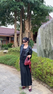 (BISA COD) Rok Kerja Plisket Bahan Semi Wol Premium I OFFICE SKIRT Hitam Terbaru dan Termurah