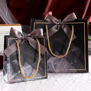 5pcs | Marble Paper Bag NO RIBBON Premium Quality Gift Bags Gift Packaging Paper Bag