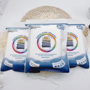 แผ่นดูดสี แผ่นดูดสีตก แผ่นซักผ้ากันสีตก แผ่นซับสี แผ่นดูดซับสี แผ่นซับสีซักผ้า แผ่นดูดสีผ้าตก แผ่นป้องกันสีตก แผ่นซักผ้าป้องกันสีตก ผ้าซับสี 50 แผ่น