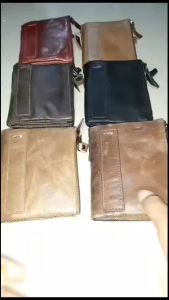 BOWEN 6022 / KB3518 DOMPET UANG LIPAT TEBAL PRIA WANITA BAHAN KULIT SAPI ASLI LEMBUT DAN KILAT