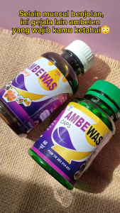 Ambewas Caps Kapsul Ekstrak Daun Obat Ambeien Membantu Menghilang Benjolan Anus Dan BAB Berdarah