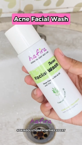 Acne Facial Wash by Hafira Skincare. Membersihkan & menghilangkan minyak pada kulit berjerawat. ORI