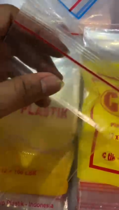 Kantong Plastik Snack Cetak Klip Zip 100Pcs