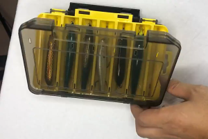 SUKE Double Sided Compartments Portable Fishing Box Waterproof Lure Accessories