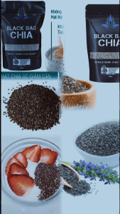 [GIÁ TỐT HCM] Hạt Chia Đen Black Bag Úc 500 Gram - TỐT CHO SỨC KHỎE HƯƠNG VỊ TỰ NHIÊN