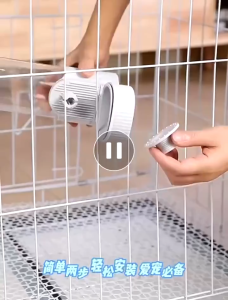 【COD】Bekas Makana Kucing Pet Food Bowl Feeder for Cat Dog Mangkuk Kucing Cage Feeder Bowls Dogs Hanging Bowls Rabbit Kitten