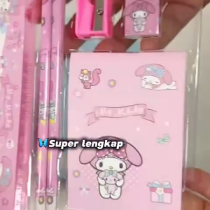 Pensil anak set 7 in 1 atk anak sekolah/ Alat tulis anak kado souvenir / Set Alat Tulis