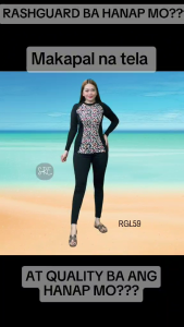RASHGUARD TERNO TOP AND LEGGINGS FOR WOMEN FIT UP TO M TO XL SIZE (SRE)