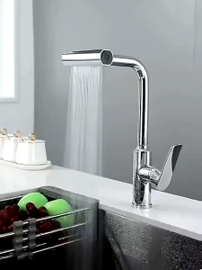 2 Mode Keran Angsa Fleksibel - Keran Pencuci Piring Hujan Terbang - Di Dinding Keran Wastafel Dapur Drat 1/2 Inc