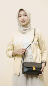 MOCO Fashion Tas Sling Bag Wanita Kecil Selempang Mini Korean Style Aesthetic Kulit Terbaru 1819