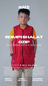 ROKIDZ O-ZIP Rompi Sholat Shalat Solat Anak by ROSAL - Varian Terbaru (Pre-Order)