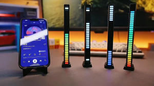(ซื้อ 1 แถม 1)แถบไฟ led เปลี่ยนสีตามเพลง แท่งไฟเปลี่ยนสี Led แถบไฟเปลี่ยนสีตามจังหวะเพลง แถบไฟ LED ควบคุมเสียง rgb