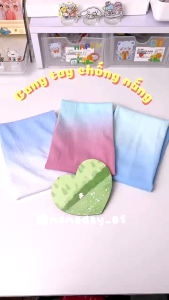 Ống tay chống nắng găng tay đi nắng bao tay chống nắng nữ phối màu Gradient thời trang chống tia UPF50+ - Alice Store