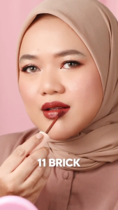 HANASUI Lipcream Mattedorable BOBA Matcha Latte Edition: Lipstik Liptint Waterproof (BPOM & HALAL)