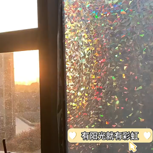 1 Roll Decorative Glass Film: Enhancing Home Office Privacy & UV Protection