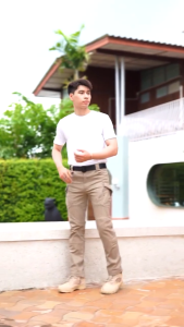 กางเกงคาร์โก้ชาย กางเกงคาร์โก้ กางเกงยุทธวิธี ผ้ายืด ผ้าริปสตอปกันน้ำ มีช่องกระเป๋าหลายช่อง กางเกงยุทธวิธีผู้ชาย