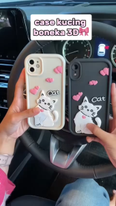 Casing HP Motif 3D CUTE CAT For Realme - NOTE 50 11 11 PRO 11PRO + C53 C55 C51 C33 C35 - 3D27 COD