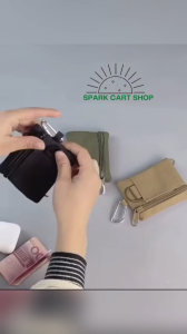 SPARK CART SHOP Outdoor Mini EDC Gadgets Molle Pouch Key Wallet Travel Belt Bag Tactical Purses