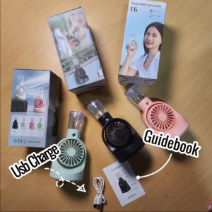 LENOTCH Kipas Angin Meja Mini Usb Nano Spray Face Mist 4 Speed