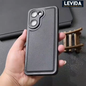 Softcase Leather Pro Macaron Black Vivo Y18