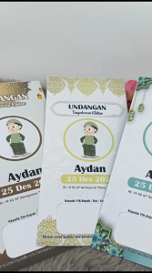 50 PCS Undangan Tasyakuran Khitan
