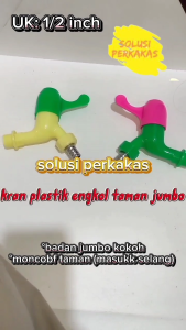 Kran / keran Air Plastik PVC engkol putar murah Grosir