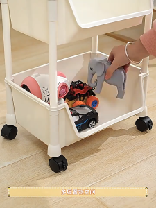 Multi Layer Organizer Storage Rack Trolley Pulley Roller Book Stationary Drawer Gap Plastic Sundries Cabinet Bathroom Kitchen Narrow置物架