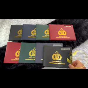 Cover BPKB / Sampul BPKB Foil Emboss Hotprint Kulit PU Sintetis