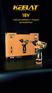 KEELAT KCID02 2 IN 1 COMBO Drill Impact Driver Brushless Cordless Drill Set Heavy Duty Drill Impact Bateri Power Tool