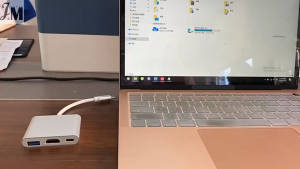 Cáp chuyển 3 trong 1 Type-C ra HDMI 4K/ USB 3.0/ Type C cao cấp tivi máy chiếu dùng trong trình chiếu cho máy tính