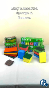 Lacys Assorted Sponge & Scourer | Sponge Scouring Pad | Heavy duty Sponge | Soap Pads | Scrub Pads | Kitchen Sponge
