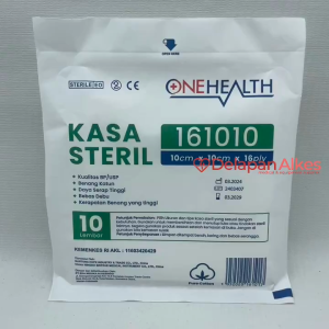 OneHealth Kasa Steril 161010 10x10 cm 16 Ply Satuan Per Piece Perban Lipat Dalam 10 x 10 cm