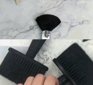 แปรงปัดเศษผม บริเวณต้นคอ รอบใบหู ตัดผม ร้านตัดผม