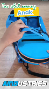 Kantong Jaring Tas Ransel Alat renang anak Untuk Fin kaki katak pin dan pelampung Berenang