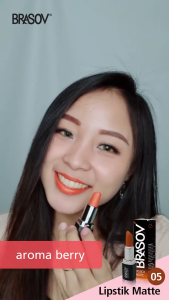 BRASOV Lipstick Matte 3.8g BPOM | lipstik mate