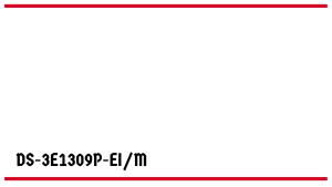 Hikvision 8 Port Fast Ethernet Smart PoE Switch Max. 300 Meter Long Distance PoE DS-3E1309P-EI/M