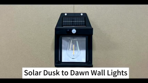 YOOGOO Lampu Tenaga Surya Sensor Gerak Lampu Hias Dinding Lampu Pagar Lampu Tenaga Surya Lampu Otomatis