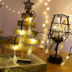 ไฟโซล่าเซลล์ ไฟหยดน้ำ 20LED/5m 50LED/7m 100LED/12m ไฟคริสต์มาส ไฟสวน ไฟตกแต่งโรงแรมคอนเสิร์ตสนามหญ้า