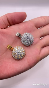 Mặt dây chuyền titan đính đá Mặt vòng cổ sang trọng dùng để đi tiệc chất liệu titan không phai màu mã 09 trangsucmoiluatuoi.RIN