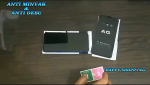 TEMPERED GLASS KACA BLACK MATTE REALME / C12/C15/C35/C21Y/C20/C11/ANTI MINYAK/ANTI DEBU/FULL LAYAR