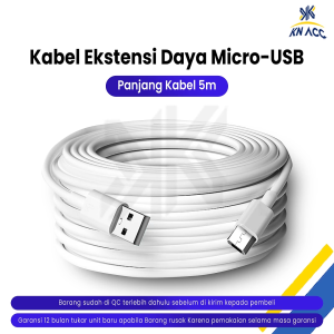 [KN ACC] KABEL CHARGER CAMERA KAMERA CCTV MICRO USB PANJANG KABEL 5 METER