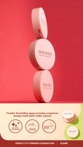 Hanasui Perfect Fit Powder Foundation - Tersedia 5 Shades - Bedak Padat - Longlasting - Bedak Hanasui - Virgo Shoop