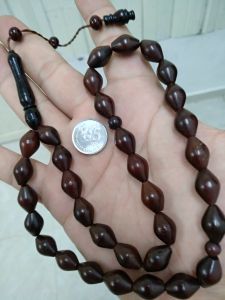 Tasbih kayu koka 100% asli original saiz 13mm×9mm 33biji warna merah