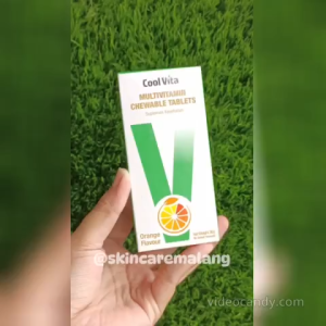 BUNDLING 3 PCS CoolVita MultiVitamin Chewable (Kunyah) Rasa Orange Pengemuk Badan
