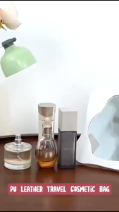 Premium PU Cosmetic Bag Toiletries Bag Makeup Organizer Travel Essentials Storage Zipper Closure Beg Kosmetik Berkualiti