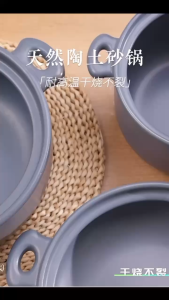 ready stock 4.0L Ceramic Stew Pot for Home Use Gas Stove Compatible High Temperature Resistant Dry Burning Without Cracking Ceramic Casserole for Soup Gas Stove Special