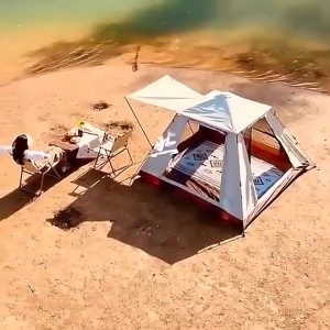 KORAMAN เต็นท์นอนแบบกางอัตโนมัติ เต็นท์นอน​ 4-5​ คน เต็นท์เดินป่า เต็นท์พักแรม เต๊นท์ระบายอาศดี เต็นท์พับได้ พักในสวน น้ำหนักเบา